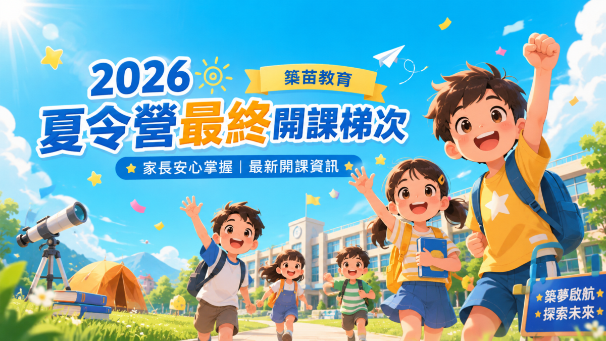 2026夏令營校區梯次一覽