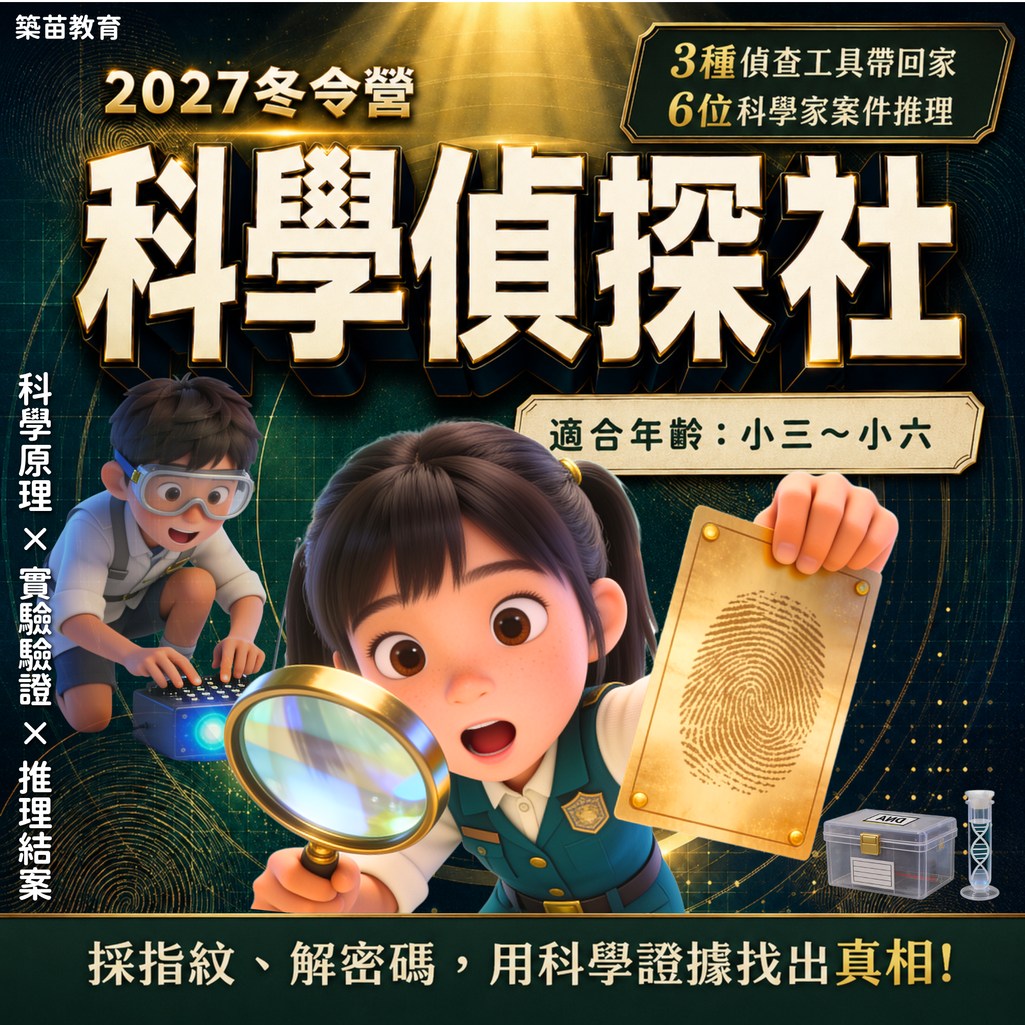 科學偵探社 2027冬令營(二/三日營)
